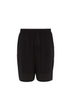 Matchesfashion.com Y-3 - Three Stripe Stretch Jersey Shorts - Mens - Black