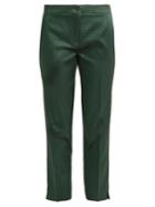 Etro Chevron-jacquard Straight-leg Trousers