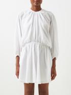 Loup Charmant - Kitta Cutout-back Organic-cotton Dress - Womens - White