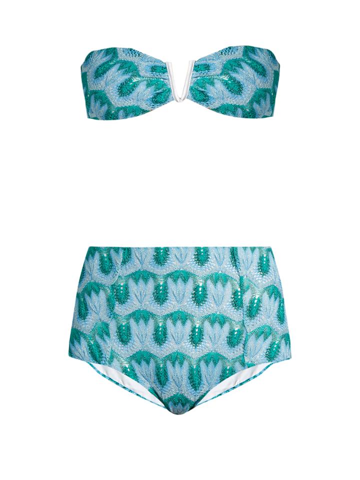 Missoni Mare Knitted High-waist Bandeau Bikini