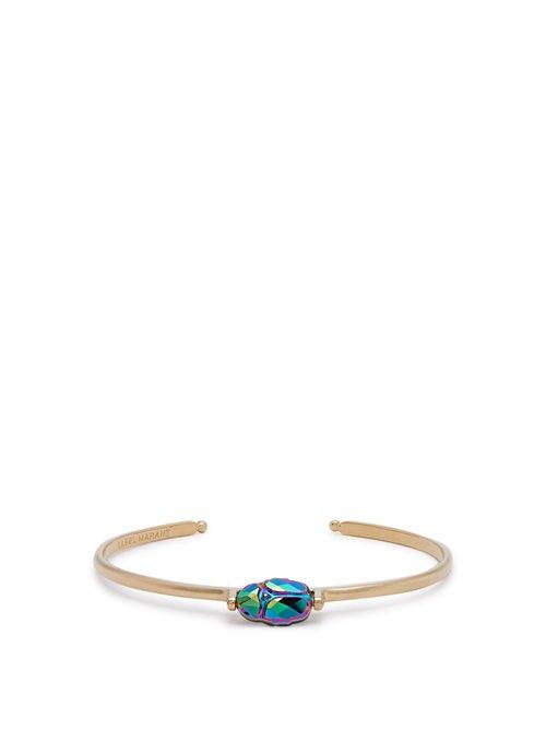 Matchesfashion.com Isabel Marant - Beetle Embellished Open Bangle - Womens - Multi