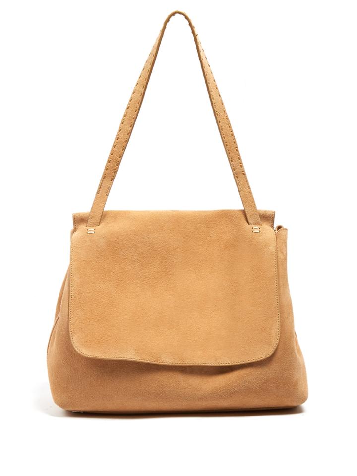 The Row Sidekick Suede Shoulder Bag