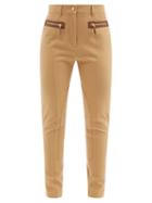 Ladies Rtw Burberry - Tamsin Cotton-blend Jodhpur Trousers - Womens - Camel