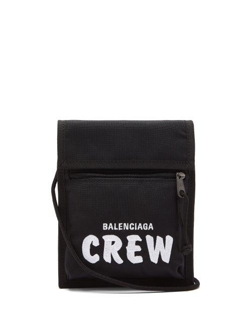 Matchesfashion.com Balenciaga - Crew Explorer Recycled Nylon Pouch - Mens - Black White