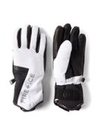 Bogner Fire+ice - Idara Leather-trim Ski Gloves - Womens - White