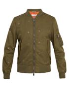 Valentino Eyelet-detail Ma-1 Shell Bomber Jacket