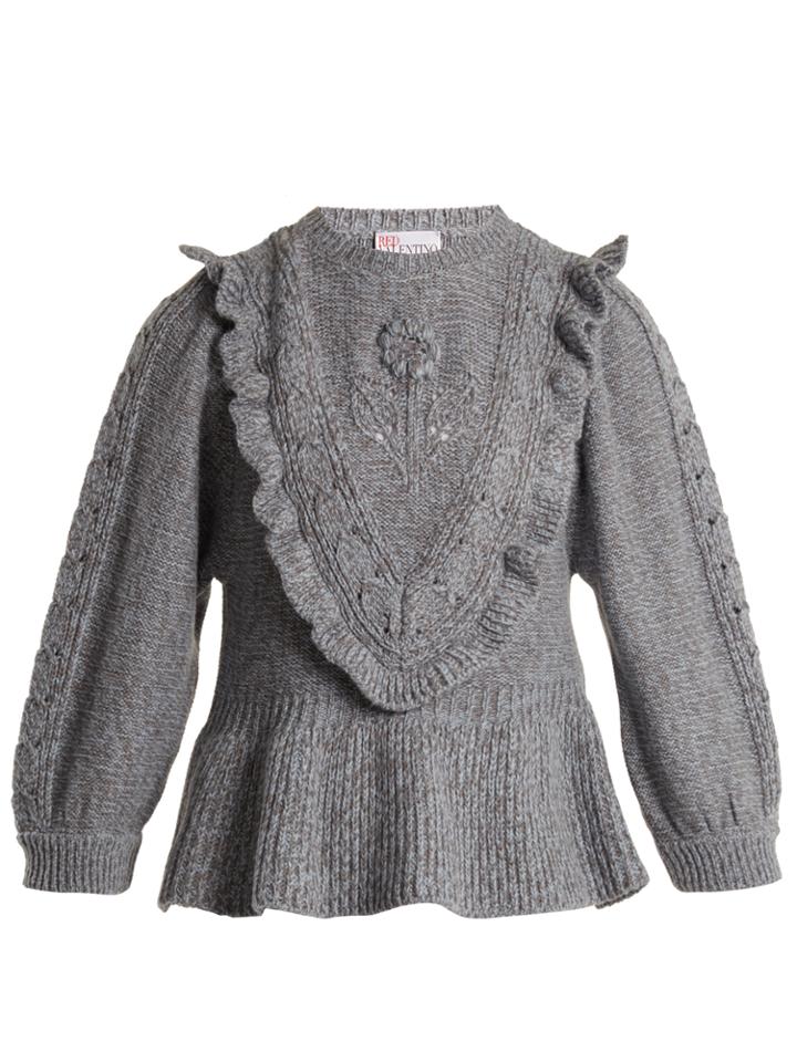 Redvalentino Balloon-sleeved Wool-blend Sweater
