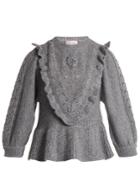 Redvalentino Balloon-sleeved Wool-blend Sweater