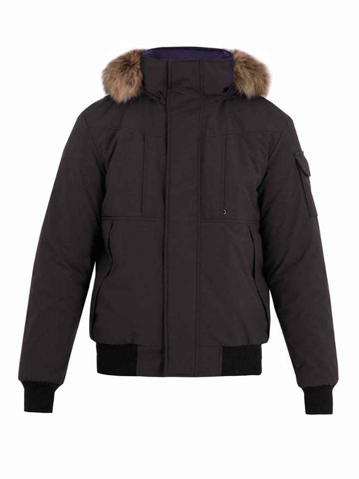 Kanuk Corbeau H/m Fur-trimmed Down Bomber Jacket