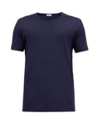 Matchesfashion.com Zimmerli - Sea Island Cotton T Shirt - Mens - Navy