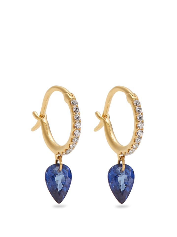 Raphaele Canot Set Free Diamond, Sapphire & Yellow-gold Earrings