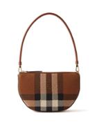 Burberry - Olympia Vintage-check Canvas Shoulder Bag - Womens - Brown Multi