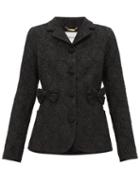 Matchesfashion.com Erdem - Benjamin Floral Jacquard Jacket - Womens - Black