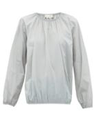 Matchesfashion.com The Row - Rain Elasticated Edge Shell Blouse - Womens - Grey