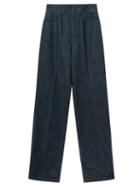 Lemaire - Denim Straight-leg Trousers - Womens - Dark Indigo
