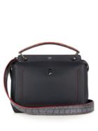 Fendi Dotcom Leather And Snakeskin Bag