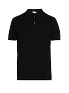 Matchesfashion.com Sunspel - Short Sleeved Cotton Piqu Polo Shirt - Mens - Black