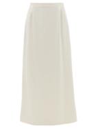 Matchesfashion.com La Collection - Aphrodite Silk-satin Slip Skirt - Womens - Ivory