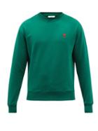 Ami - Ami De Caur Organic-cotton Jersey Sweatshirt - Mens - Green