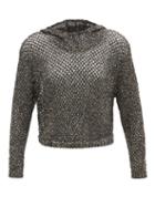 Matchesfashion.com Missoni - Sequinned-knit Hooded Sweater - Womens - Black Silver