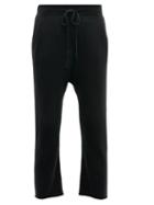 Matchesfashion.com Nili Lotan - Luna Cashmere Cropped Track Pants - Womens - Black