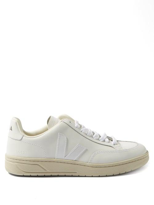 Veja - V-12 Leather Trainers - Womens - White