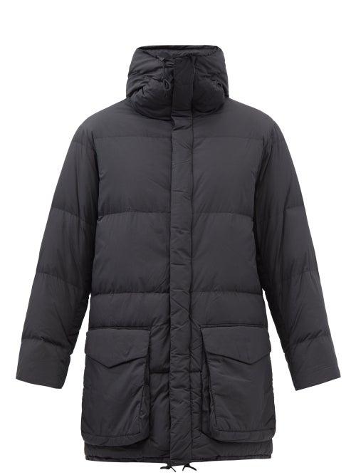 Snow Peak - Hooded Quilted Down Coat - Mens - Black