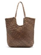 Matchesfashion.com Dragon Diffusion - Triple Jump Small Woven-leather Basket Bag - Womens - Khaki