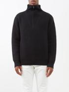 Nili Lotan - Heston Half-zip Ribbed-cashmere Sweater - Mens - Black