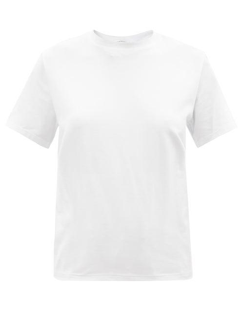 Cecilie Bahnsen - Juno Drawstring-cutout Cotton-jersey T-shirt - Womens - White