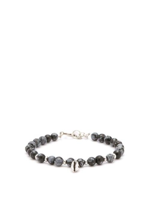 Matchesfashion.com Isabel Marant - Marbled-bead Bracelet - Mens - Black