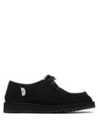 Matchesfashion.com Suicoke - Shearling-lined Lace-up Suede Shoes - Womens - Black