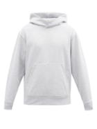 Matchesfashion.com Acne Studios - Forres Logo-tab Cotton-blend Hooded Sweatshirt - Mens - Light Grey