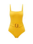 Matchesfashion.com Eres - Guilty Belted Swimsuit - Womens - Yellow