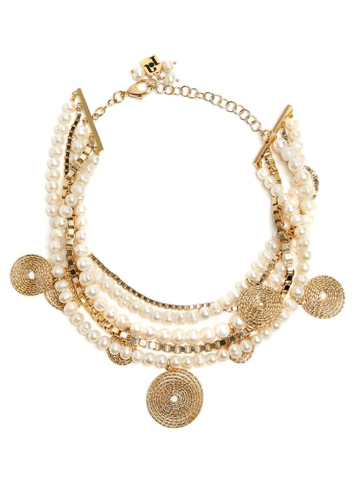 Rosantica By Michela Panero Armonia Faux-pearl Embellished Necklace