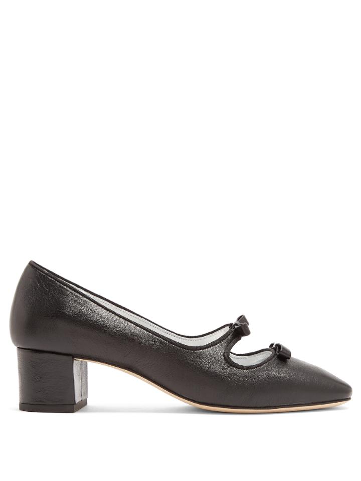 Alexachung Foile Cut-out Grained-leather Pumps