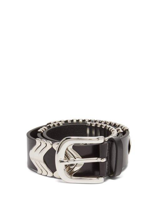 Matchesfashion.com Isabel Marant - Tehora Embellished Leather Belt - Womens - Black
