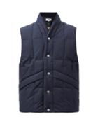 Ymc - North Quilted Down Cotton-blend Gilet - Mens - Navy