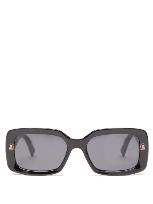 Matchesfashion.com Givenchy - Rectangular Transparent-acetate Sunglasses - Womens - Black