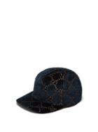 Matchesfashion.com Gucci - Gg Velvet Baseball Cap - Womens - Blue