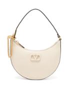 Valentino Garavani - V-logo Mini Leather Shoulder Bag - Womens - White