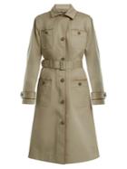 A.p.c. Pauline Point-collar Cotton-blend Trench Coat