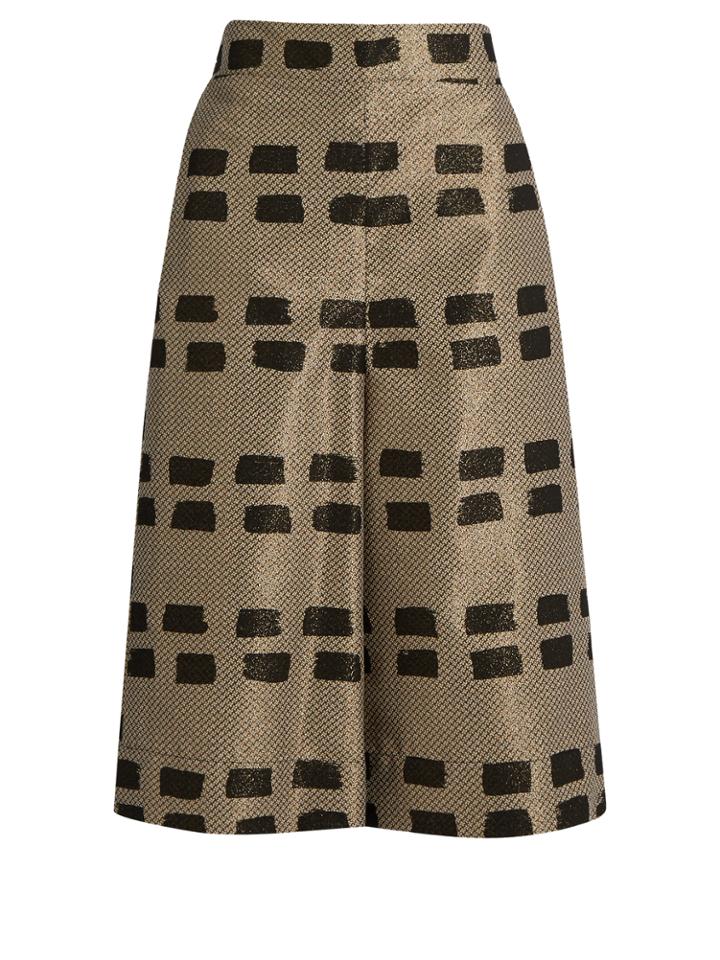 Vivienne Westwood Anglomania Ream Brushstroke-brocade Culottes