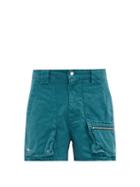 Matchesfashion.com Phipps - Holocene Garment-dyed Cotton-twill Cargo Shorts - Mens - Blue