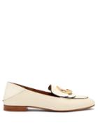 Matchesfashion.com Chlo - Collapsible Heel Leather Loafers - Womens - White