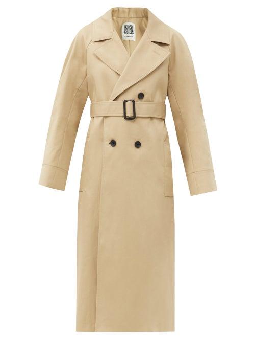 Matchesfashion.com Connolly - Belted Cotton-gabardine Trench Coat - Womens - Beige