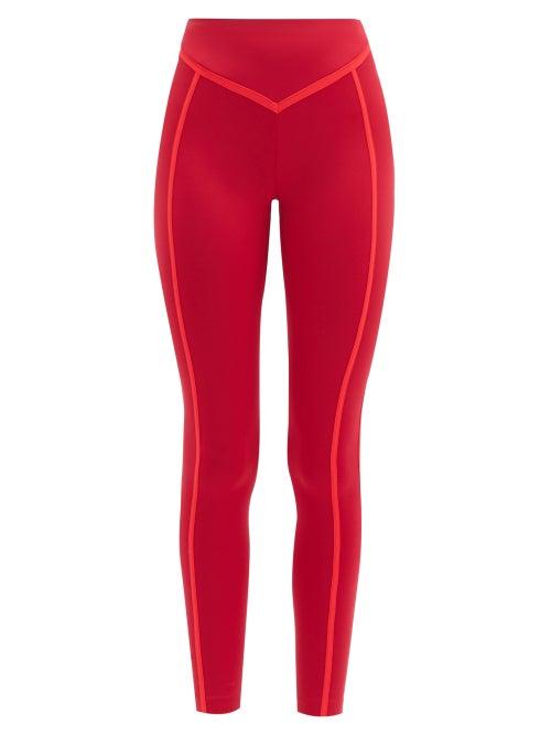 Matchesfashion.com Ernest Leoty - Corset High-rise Leggings - Womens - Red