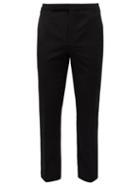 Matchesfashion.com Saint Laurent - Side Striped Wool Tuxedo Trousers - Mens - Black