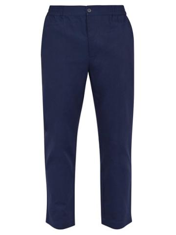 Matchesfashion.com P. Le Moult - Cotton Lounge Trousers - Mens - Navy