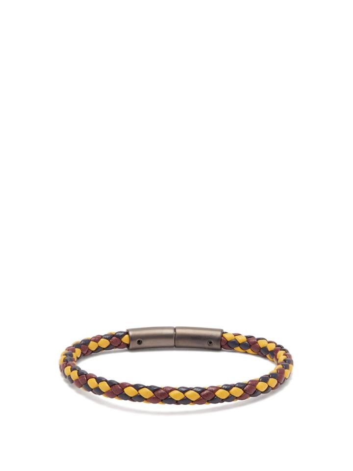 Prada Braided-leather Bracelet